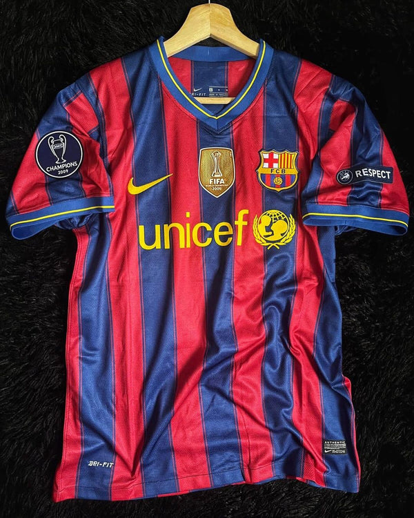 Camisa Retrô Barcelona 2009/10 - Messi #10 (+Patches)