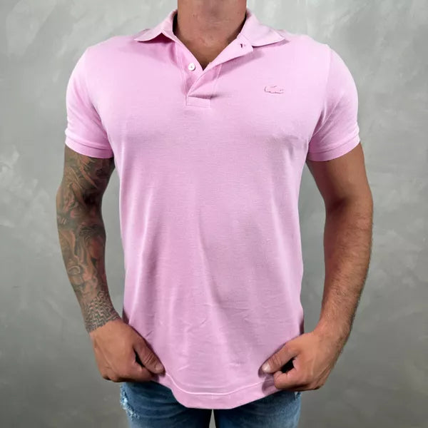 Camisa Polo Lacoste Masculina - Cores: Verde, Vermelha, Rosa, Off White, Azul, Vinho, Amarela