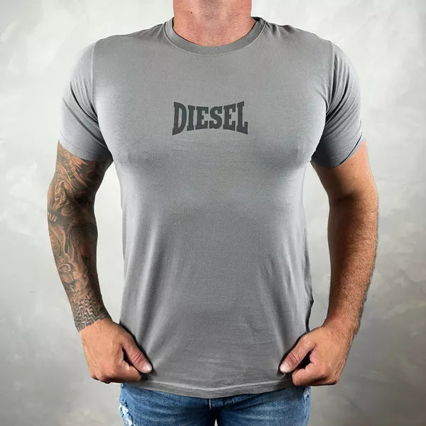 Camisa Diesel Masculina Cinza