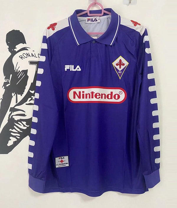 Camisa Retrô Fiorentina 1998∕99 Manga longa