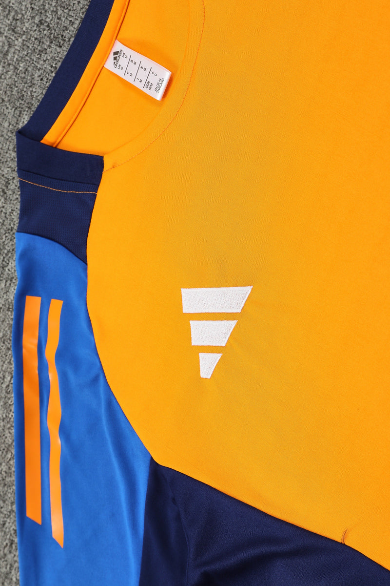 Camisa Treino Adidas - Laranja/Azul Escuro