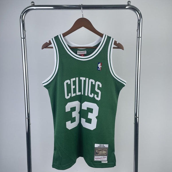 Regata NBA Boston Celtics Retrô Mitchell & Ness 85/86 Larry Bird - Verde